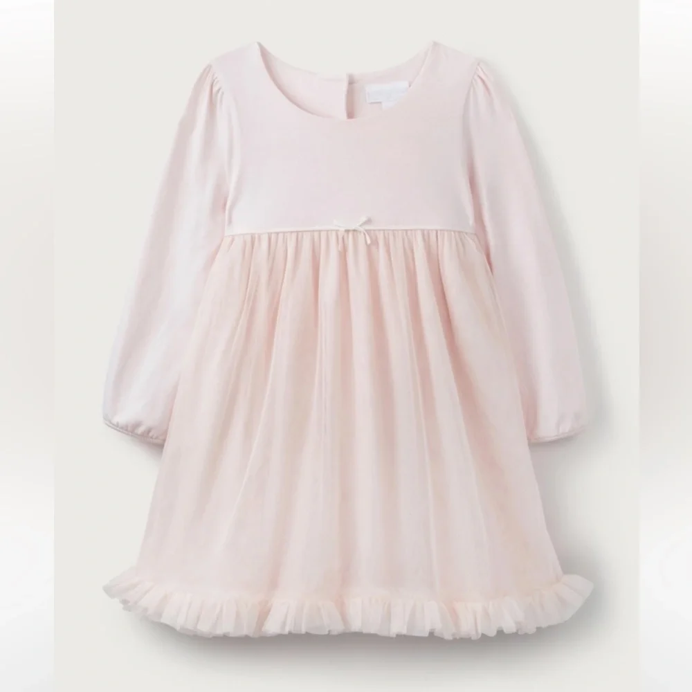 The Little White Company London ~Long-Sleeved Jersey Tutu Dress (3-6 months)